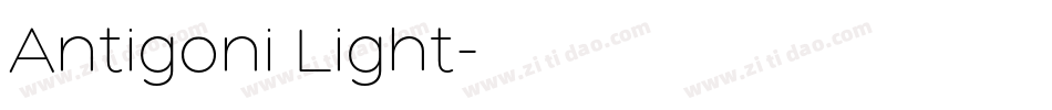 Antigoni Light字体转换